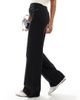 Selected Selected Alice wide leg jeans in black - 2
