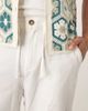 Selected Selected Brody loose fit linen mix pants in white - 2