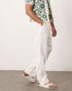 Selected Selected Brody loose fit linen mix pants in white - 4