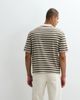 Selected Selected heavyweight oversized stripe T-shirt in multi - 2