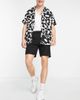 Selected Selected Homme linen mix shorts in black - 3