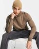 Selected Selected Homme roll neck sweater in brown-Neutral - 1