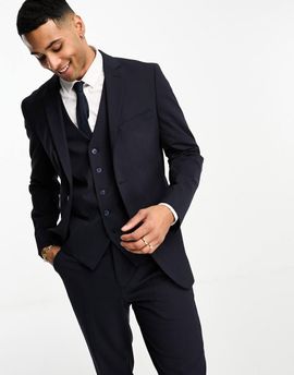 Selected Selected Homme slim fit suit jacket in navy