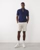 Selected Selected knit polo with contrast collar in dark blue - 2
