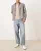 Selected Selected Kobe loose fit jeans in mid wash blue - 1