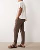 Selected Selected linen blend drawstring pants in brown - 3