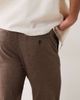 Selected Selected linen blend drawstring pants in brown - 4