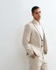 Selected Selected linen blend regular suit jacket in beige - part of a set-Neutral - 1