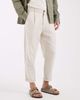 Selected Selected linen blend tapered pants in beige-Neutral - 1
