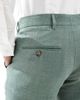 Selected Selected linen mix slim fit suit pants in green - 4