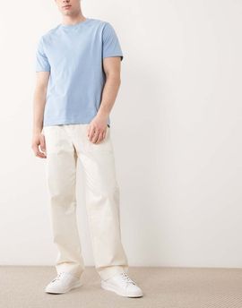 Selected Selected loose chino pants in cream-Brown