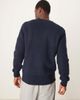 Selected Selected oversized crew neck knit sweater in navy - 2