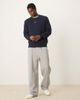 Selected Selected oversized crew neck knit sweater in navy - 4