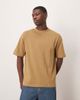 Selected Selected oversized heavy weight T-shirt in beige-Green - 1