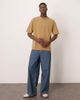 Selected Selected oversized heavy weight T-shirt in beige-Green - 2