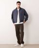 Selected Selected relaxed bomber jacket in navy - 3