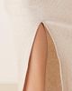 Selected Selected ribbed long dress in light beige-Neutral - 4