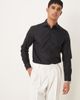 Selected Selected slim fit easy iron smart shirt in black - 1