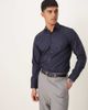 Selected Selected slim fit easy iron smart shirt in navy - 1