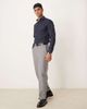 Selected Selected slim fit easy iron smart shirt in navy - 2