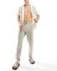 Selected Selected slim tapered linen pants in cream-White - 2