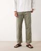 Selected Selected straight linen blend pants in khaki-Green - 1
