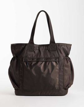 Selected Selected tote bag with laptop pocket in chocolate brown