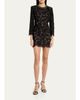 Self-Portrait Floral Lace Mini Dress - 2
