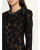 Self-Portrait Floral Lace Mini Dress - 5