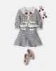 Self-Portrait Kids Self-Portrait Kids Appliqué cable-knit striped cardigan - 2