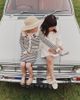 Self-Portrait Kids Self-Portrait Kids Appliqué cable-knit striped cardigan - 5