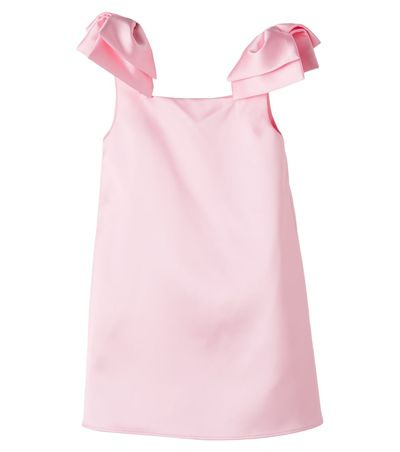 Self-Portrait Kids Self-Portrait Kids Bow-detail satin dress