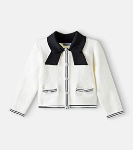 Self-Portrait Kids Self-Portrait Kids Embellished jacquard cardigan