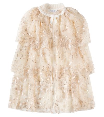 Self-Portrait Kids Self-Portrait Kids Embellished tiered tulle cape