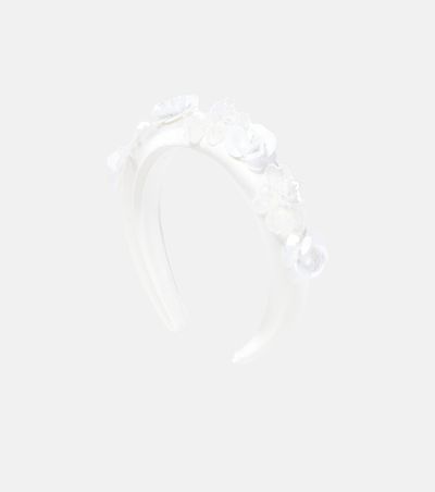 Self-Portrait Kids Self-Portrait Kids Floral-appliqué silk headband