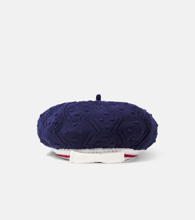 Self-Portrait Kids Self-Portrait Kids Knitted cotton-blend beret