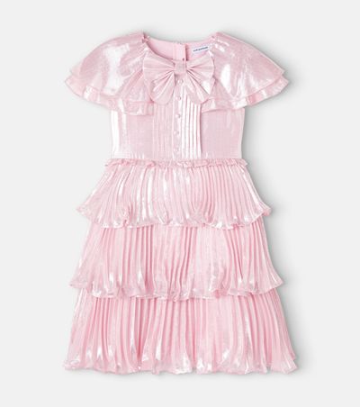 Self-Portrait Kids Self-Portrait Kids Tiered silk-blend dress