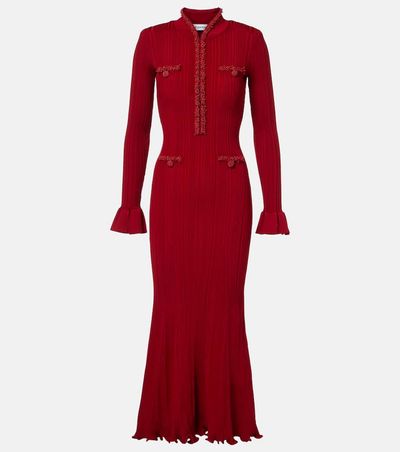 strapless open back dress Self-Portrait // Black Ribbed Knit Cut Out Waist Midi Dress – VSP  Consignment main image 0