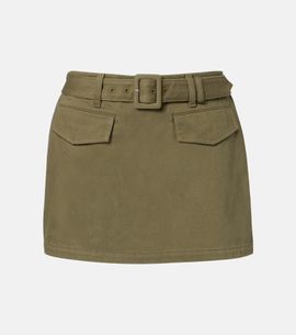 Self-Portrait Self-Portrait Belted cotton twill skort