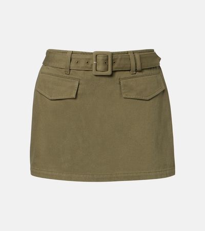 Self-Portrait Self-Portrait Belted cotton twill skort
