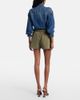 Self-Portrait Self-Portrait Belted cotton twill skort - 5