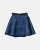 Self-Portrait Self-Portrait Belted denim miniskirt - 1