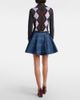 Self-Portrait Self-Portrait Belted denim miniskirt - 3