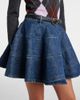 Self-Portrait Self-Portrait Belted denim miniskirt - 4