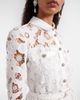 Self-Portrait Self-Portrait Belted guipure lace shirt dress - 4