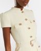 Self-Portrait Self-Portrait Belted peplum crÃªpe midi dress - 3