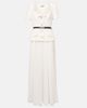 Self-Portrait Self-Portrait Belted plissÃ© crÃªpe maxi dress - 1