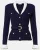 Self-Portrait Self-Portrait Belted ribbed-knit cardigan - 1