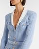 Self-Portrait Self-Portrait Belted ribbed-knit minidress - 3