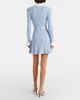 Self-Portrait Self-Portrait Belted ribbed-knit minidress - 5